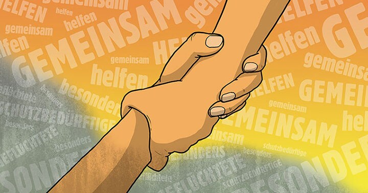 Image of holding hands