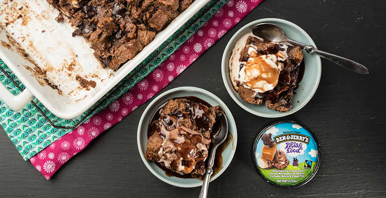 Ben & Jerry's sjokoladebrødpudding
