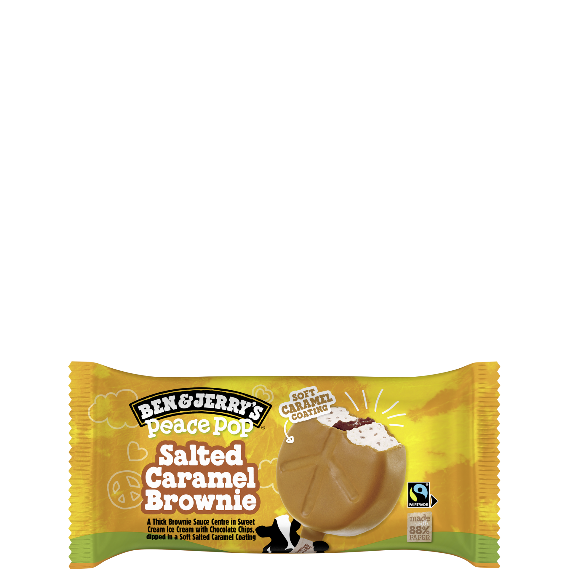 Salted Caramel Brownie Peace Pop Original Ice Cream Nyheter