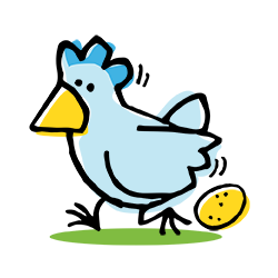 Free range eggs icon